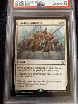 PSA 10 Gem Flawless Maneuver Magic the Gathering C20 Commander 2020 - Image 2
