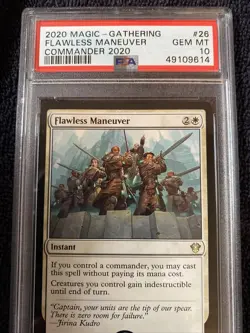 PSA 10 Gem Flawless Maneuver Magic the Gathering C20 Commander 2020 - Image 3
