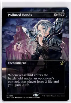 Polluted Bonds Enchanting Tales Anime English 75 LP x1 MTG Magic: the Gathering - Image 1