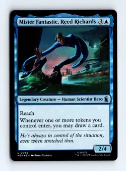 Mister Fantastic, Reed Richards (Foil) 0066 (U) MTG Marvel Super Heroes (MSH) - Image 1