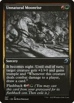 1x Unnatural Moonrise - NM - Innistrad: Double Feature - SPARROW MAGIC - Image 1