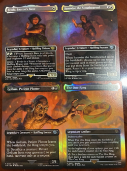 Magic The Gathering MTG The One Ring Foil Bundle Set of 4 Borderless 448-451 NM - Image 1