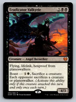 Eradicator Valkyrie 94 Mythic Kaldheim Magic: The Gathering Near Mint - Image 1