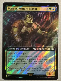 MTG / Marcus, Mutant Mayor / PIP / #946 / SURGE FOIL (Extended Art) / Rare / NM - Image 1