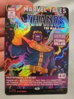 Thanos The Mad Titan Comic Book Foil M0400 NM MAGIC THE GATHERING MARVEL - Image 1