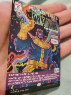 Thanos The Mad Titan Comic Book Foil M0400 NM MAGIC THE GATHERING MARVEL - Image 4