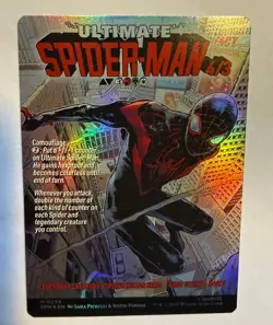 Spider-Man MTG Miles Morales Borderless FOIL #234 Mythic Never Played - Image 1