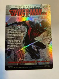 Spider-Man MTG Miles Morales Borderless FOIL #234 Mythic Never Played - Image 3