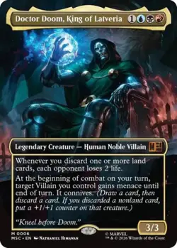 ~ Doctor Doom, King of Latveria (Borderless) ~ NM Foil ~ ~ MTG ~ - Image 1
