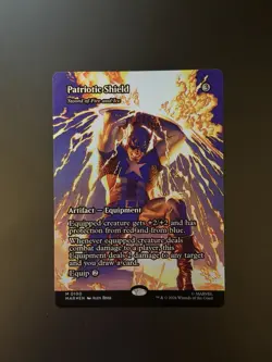 MTG Marvel Super Heroes Patriotic Shield Showcase 0100 Foil - Image 1