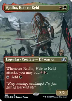 NM - Radha, Heir to Keld (Borderless) [DMR - 446] Dominaria Remastered - Image 1