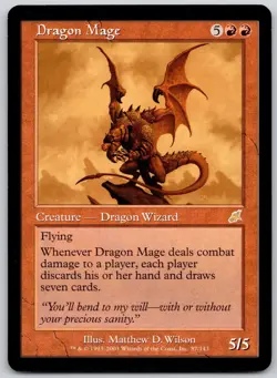 Dragon Mage 87 Rare Scourge Magic: The Gathering Lightly Played - Image 1