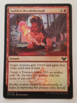 1x Sudden Breakthrough FOIL Strixhaven MTG Magic the Gathering NM - Image 1