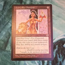 Wizards of the Coast MTG Lion's Eye Diamond Mirage 1996 - Water damage - Image 1
