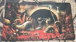 !NEW! MTG Seb McKinnon Damnation Stitched Playmat Signed Autographed Kickstarter - Image 1