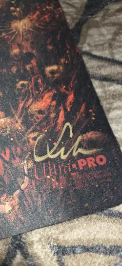 !NEW! MTG Seb McKinnon Damnation Stitched Playmat Signed Autographed Kickstarter - Image 2