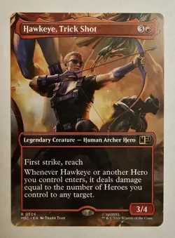 Hawkeye, Trick Shot (Borderless) Commander: Marvel Super Heroes Regular - Image 1