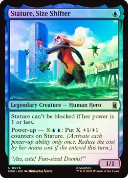 Foil Stature, Size Shifter [Marvel Super Heroes] MTG - Image 1