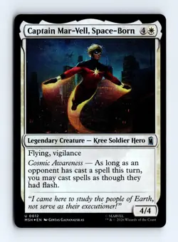 Captain Mar-Vell, Space-Born (Foil) 0012 (U) MTG Marvel Super Heroes (MSH) - Image 1