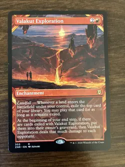 Valakut Exploration (Showcase) 303 Rare Zendikar Rising Magic: The Gathering NM - Image 1