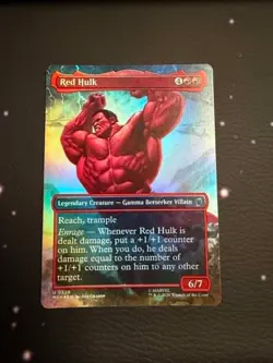 Red Hulk Marvel Super Heroes Borderless Foil Uncommon - Image 1