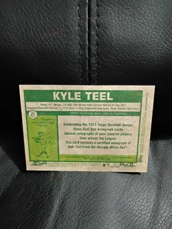 2026 Topps Heritage KYLE TEEL RC #ROA-KT Real One On-Card Rookie Auto READ - Image 2