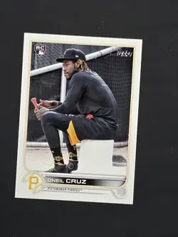 Topps 2022 Series 2 Oneil Cruz RC Image Variation Sitting #537 Pirates - Image 1