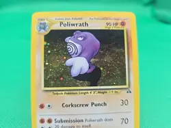 Pokemon TCG Poliwrath 9/75 Neo Discovery Holo Rare MP - Image 4