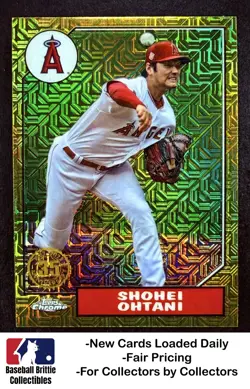 2022 Topps Chrome Shohei Ohtani 1987 35th Anniversary Silver Pack Mojo Refractor - Image 1