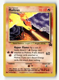 Pokemon Card Moltres LP WoTC Promo 21 - Image 1