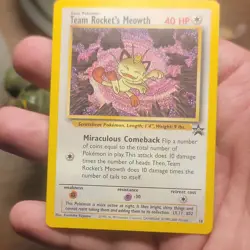 Wizards of the Coast Team Rocket's Meowth 18 Wotc Promo Holo English 40HP - Image 1