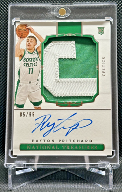 2020 National Treasures Payton Pritchard #148 RPA TRUE RC Patch On Card Auto /99 - Image 1