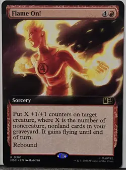 MTG Flame On! (Extended Art) 361 NON FOIL Commander: Marvel Super Heroes - Image 1