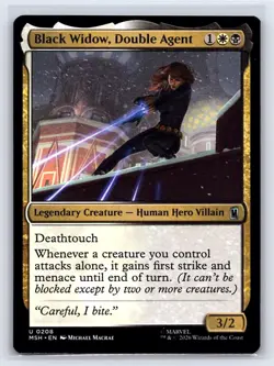 Black Widow, Double Agent 208 Marvel Super Heroes Magic: The Gathering NM - Image 1