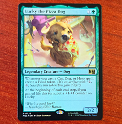 Magic: The Gathering Lucky the Pizza Dog Rare Foil Eng 0726 Marvel Super Heroes - Image 1