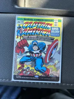 x1 Captain America, Super-Soldier (0387) - Foil - Borderless M MTG Marvel Super - Image 1