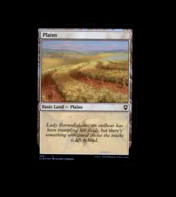 Plains (452) 452 Commander Legends: Battle for Baldur's Gate MTG Foil LP - Image 1