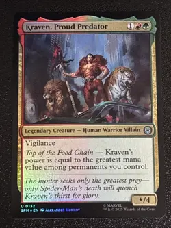 MTG Universes Beyond: Spider-man Kraven, Proud Predator Foil 0132 NM - Image 1