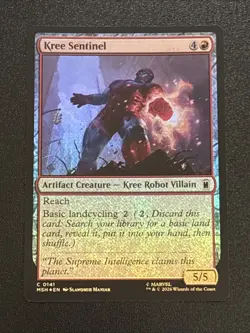 MTG Marvel Super Heroes Kree Sentinel Foil 0141 - Image 1
