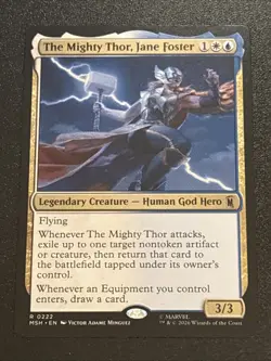 MTG Marvel Super Heroes The Mighty Thor, Jane Foster 0222 Rare - Image 1