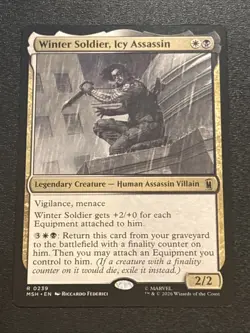 MTG Marvel Super Heroes Winter Soldier, Icy Assassin 0239 Rare - Image 1