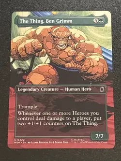 MTG Marvel Super Heroes The Thing, Ben Grimm Borderless 0322 - Image 1