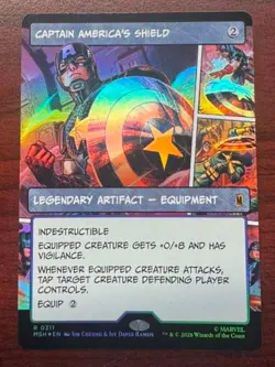Captain America's Shield (Borderless FOIL) 0311 Marvel Super Heroes Regular NM - Image 1