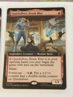 Quicksilver, Brash Blur Extended Art Marvel Super Heroes 412 - Image 1