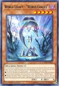 1x World Legacy - "World Chalice" - Unlimite NM Eng YuGiOh - Code of the Duelist - Image 1