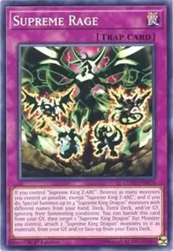 1x Supreme Rage - Unlimited NM Eng YuGiOh - Code of the Duelist - Image 1