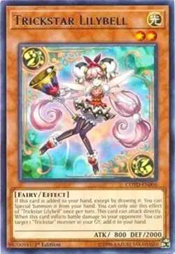1x Trickstar Lilybell - Unlimited NM Eng YuGiOh - Code of the Duelist - Image 1