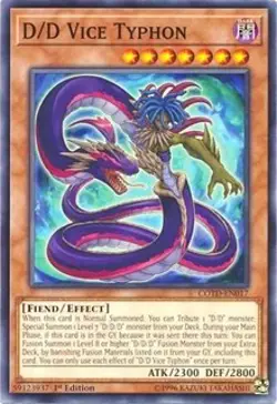 1x D/D Vice Typhon - Unlimited NM Eng YuGiOh - Code of the Duelist - Image 1
