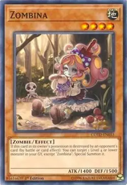 1x Zombina - Unlimited NM Eng YuGiOh - Code of the Duelist - Image 1