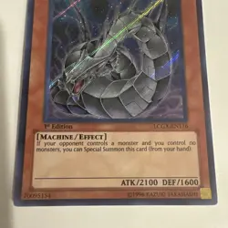 Yugioh Cyber Dragon LCGX-EN176 Secret Rare 1st Ed NM Bleed - Image 3